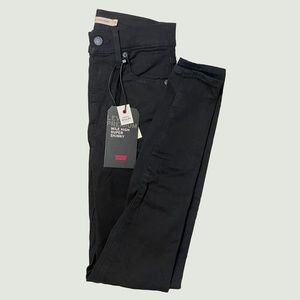 Levi's - Black Mile High Super Skinny Jeans- NWT